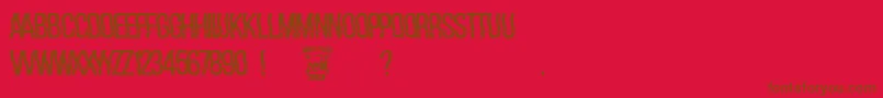More about hackerchaos Font hackerchaos Font – Brown Fonts on Red Background