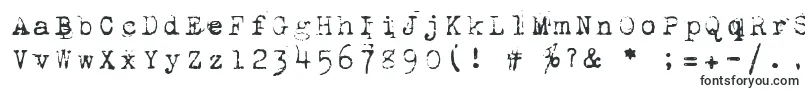 フォント1942Report – ザ・X-ファイルのフォント