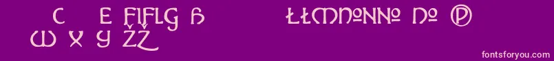 HADALT   Font – Pink Fonts on Purple Background