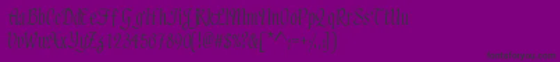 hadfield Font – Black Fonts on Purple Background