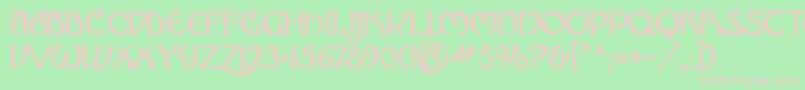 Hadley   Font – Pink Fonts on Green Background