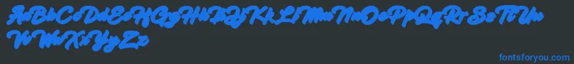 En savoir plus sur la police Hadsut Extruded Police Hadsut Extruded – polices bleues sur fond noir