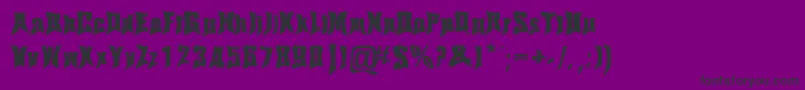Haelvsen-Schriftart – Schwarze Schriften auf violettem Hintergrund
