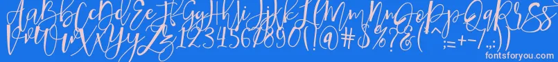 fuente hafizan script – Fuentes Rosadas Sobre Fondo Azul