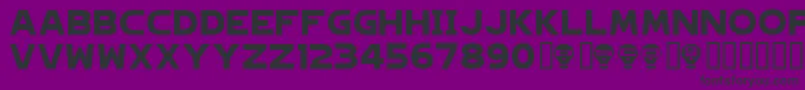 HAGANE   Font – Black Fonts on Purple Background