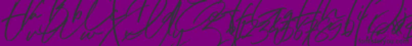 Шрифт Hai Angellica Font – чёрные шрифты на фиолетовом фоне