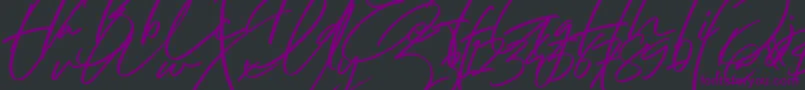 Hai Angellica Font Font – Purple Fonts on Black Background