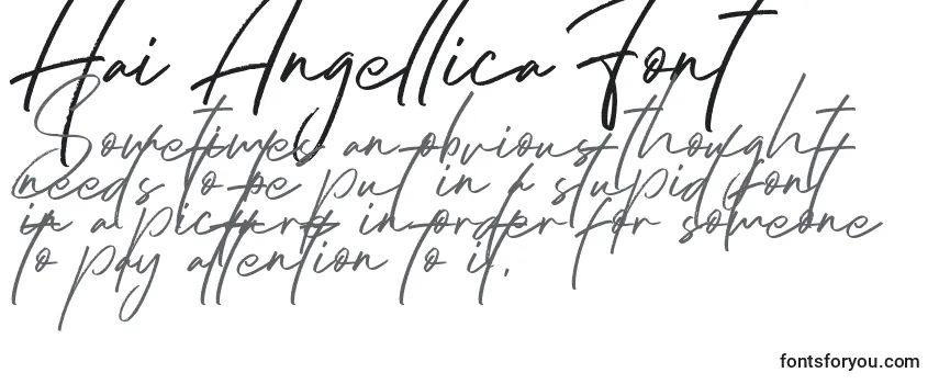 Schriftart Hai Angellica Font