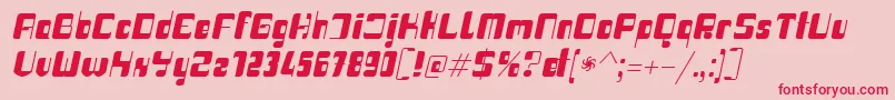 Haike boldit Font – Red Fonts on Pink Background