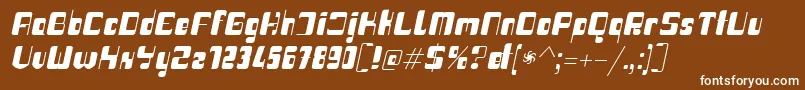 Haike boldit Font – White Fonts on Brown Background