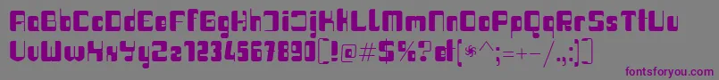 Haike boldreg-Schriftart – Violette Schriften auf grauem Hintergrund