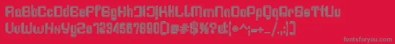 Haike col Font – Gray Fonts on Red Background