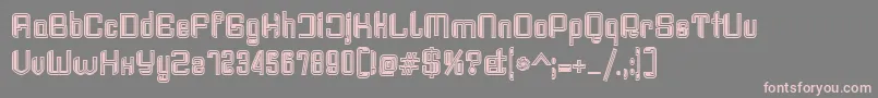 Haike col Font – Pink Fonts on Gray Background