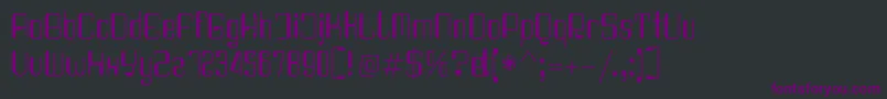 Haike condensedreg Font – Purple Fonts on Black Background