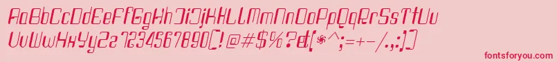 Haike condit Font – Red Fonts on Pink Background