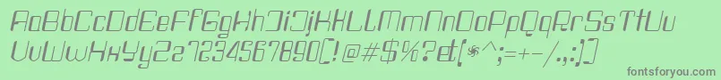 Haike RegItalic Font – Gray Fonts on Green Background