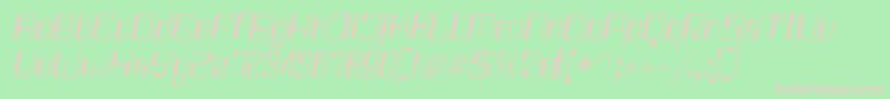 Haike RegItalic Font – Pink Fonts on Green Background