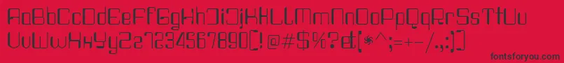 Haike Regular Font – Black Fonts on Red Background