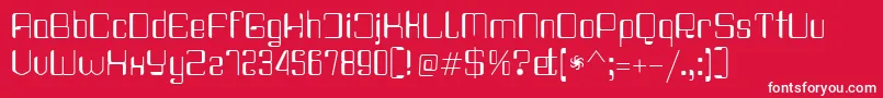 Haike Regular Font – White Fonts on Red Background