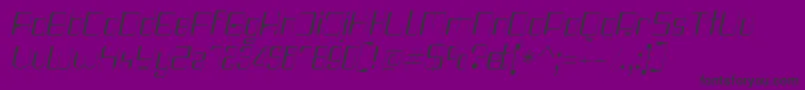 Haike Thinit Font – Black Fonts on Purple Background