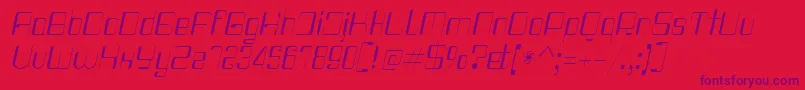 Haike Thinit Font – Purple Fonts on Red Background