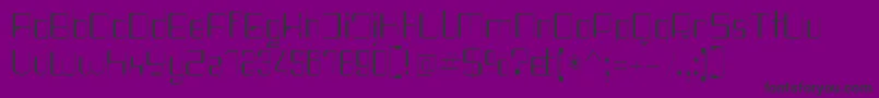 Haike ThinReg-Schriftart – Schwarze Schriften auf violettem Hintergrund