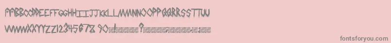 HailStormz Font – Gray Fonts on Pink Background