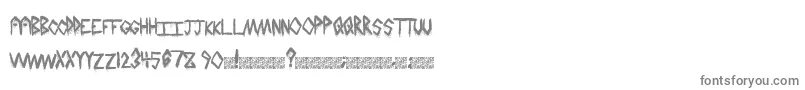 HailStormz Font – Gray Fonts on White Background