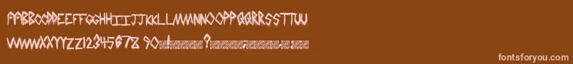 HailStormz Font – Pink Fonts on Brown Background