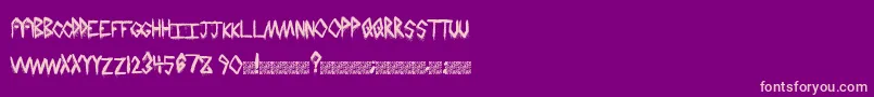 HailStormz Font – Pink Fonts on Purple Background