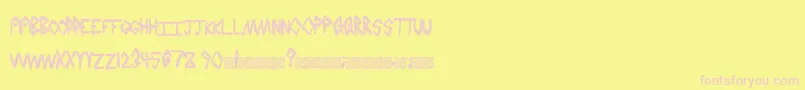 Подробнее о шрифте HailStormz Шрифт HailStormz – розовые шрифты на жёлтом фоне