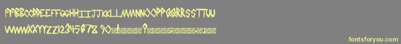 HailStormz Font – Yellow Fonts on Gray Background