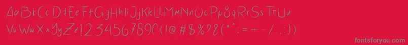 fuente HairStyles – Fuentes Grises Sobre Fondo Rojo