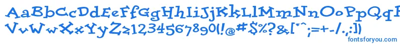 Шрифт DolorescyrExtrabold – синие шрифты