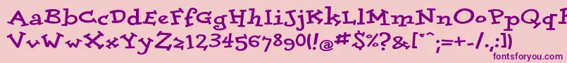 DolorescyrExtrabold Font – Purple Fonts on Pink Background