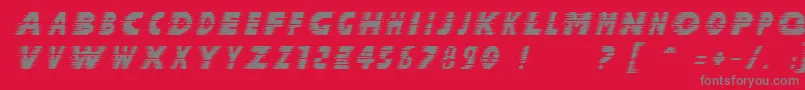 HALCIT   Font – Gray Fonts on Red Background