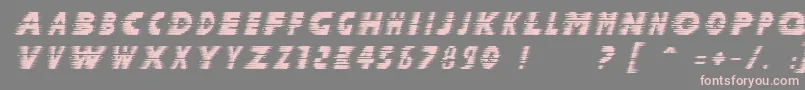フォントHALCIT   – 灰色の背景にピンクのフォント
