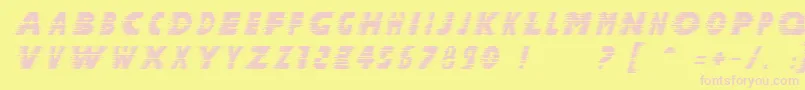 HALCIT   Font – Pink Fonts on Yellow Background
