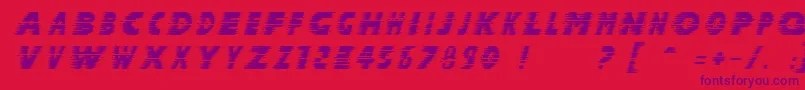 Шрифт HALCIT   – фиолетовые шрифты на красном фоне