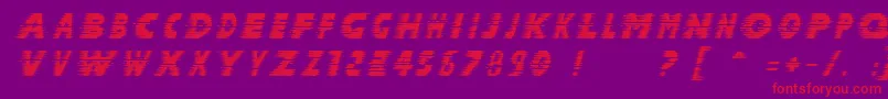 HALCIT   Font – Red Fonts on Purple Background