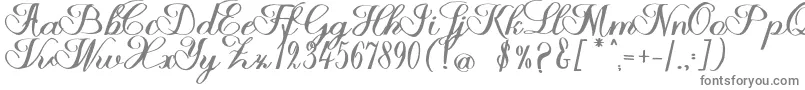 Halfesika Script-fontti – harmaat fontit