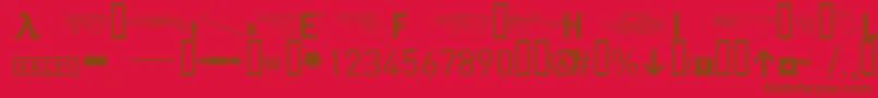 フォントhalflife2 – 赤い背景に茶色の文字