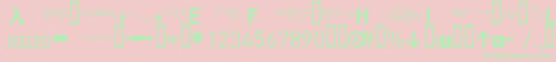 halflife2 Font – Green Fonts on Pink Background