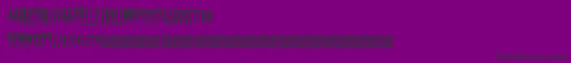 Шрифт HalfLight – чёрные шрифты на фиолетовом фоне