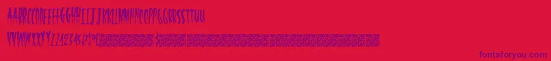 HalfLight Font – Purple Fonts on Red Background