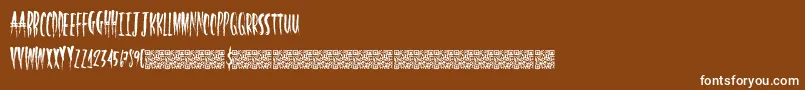 HalfLight Font – White Fonts on Brown Background
