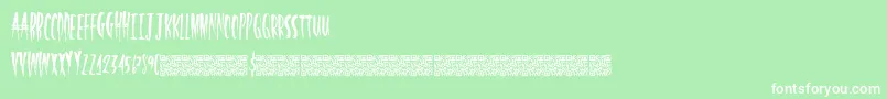 HalfLight Font – White Fonts on Green Background