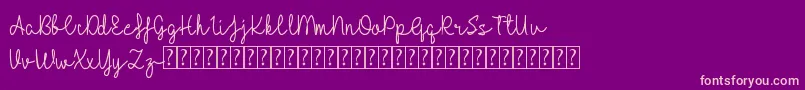 Halilintar Font – Pink Fonts on Purple Background