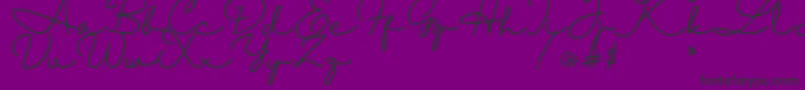 Halimun Font – Black Fonts on Purple Background