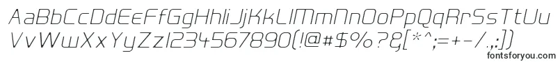 フォントHall Fetica Decompose Italic – 文書用のフォント